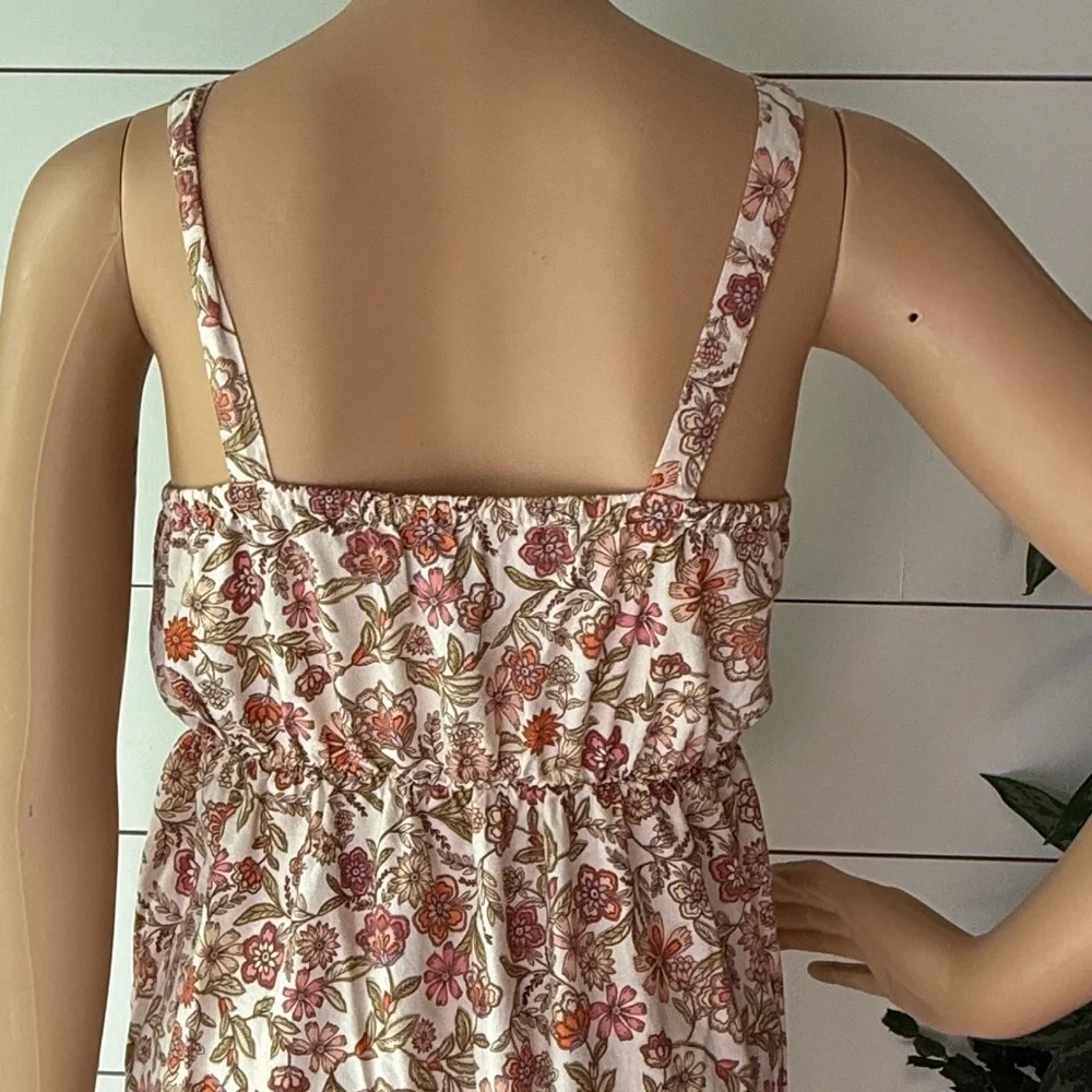 Old Navy Sleeveless Floral-Print Fit & Flare Midi Dress Sz XL (14/16)
